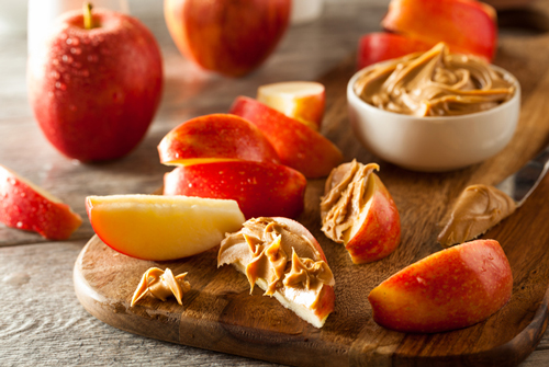 7 Healthy Travel Snacks peanut butter and apples