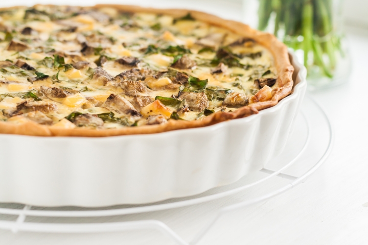 Vasa Post - Spinach and Mushroom Mother’s Day Quiche