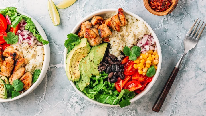 Grilled Chicken & Avocado Rice Bowl